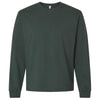 Bella + Canvas Men's Hunter Green 7.5 oz Heavyweight Long Sleeve Tee
