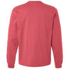 Bella + Canvas Men's Vintage Red 7.5 oz Heavyweight Long Sleeve Tee
