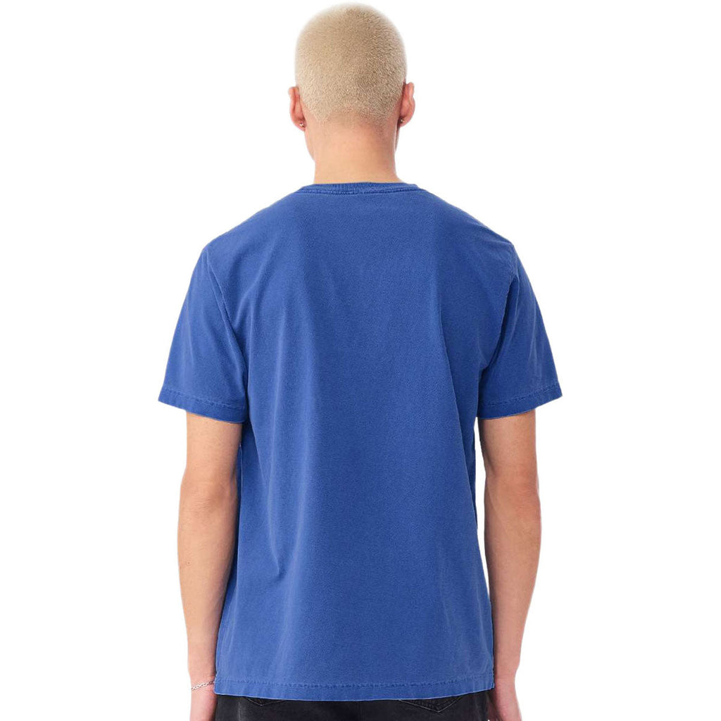 Bella + Canvas Unisex Washed Royal Blue Heavyweight Garment-Dyed Tee