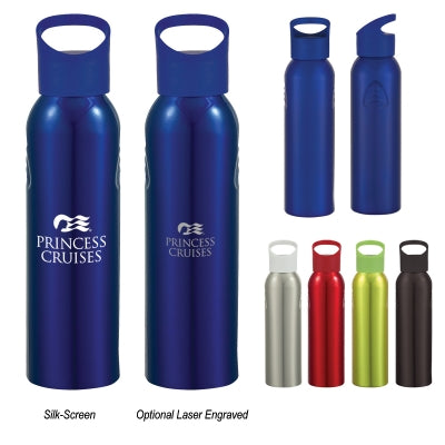 HIT Blue 20 Oz. Aluminum Sports Bottle
