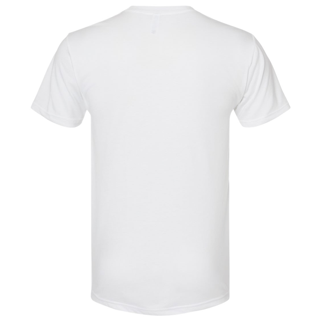 Next Level Men's White Triblend Crew Tee