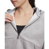 Under Armour Women's Mod Gray Full Heather/Mod Gray Icon Fleece Reinvented 1/2-Zip Hoodie