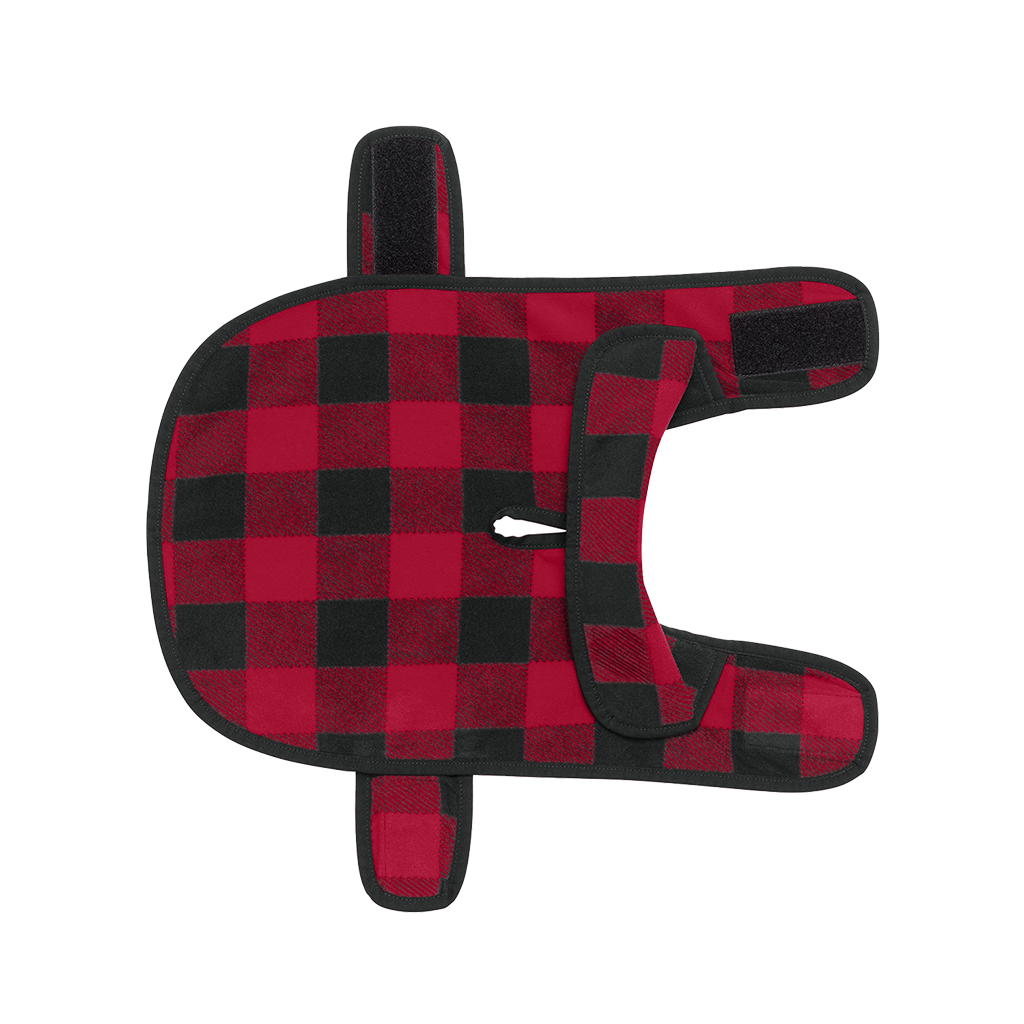 Port Authority Red/Black Buffalo Check Pet Fleece Jacket