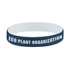 Hit Navy/White Colored Letter Silicone Bracelet
