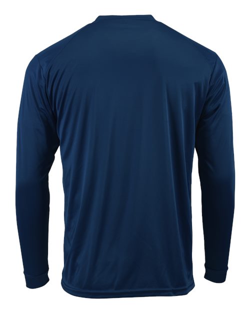 Paragon Navy Unisex Long Islander Performance Long Sleeve T-Shirt