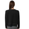 Adidas Women's Black Beyond Side-Snap Crewneck Sweatshirt
