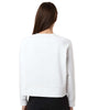 Adidas Women's White Beyond Side-Snap Crewneck Sweatshirt