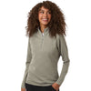 Adidas Women's Silver Pebble Spacer Quarter-Zip Pullover