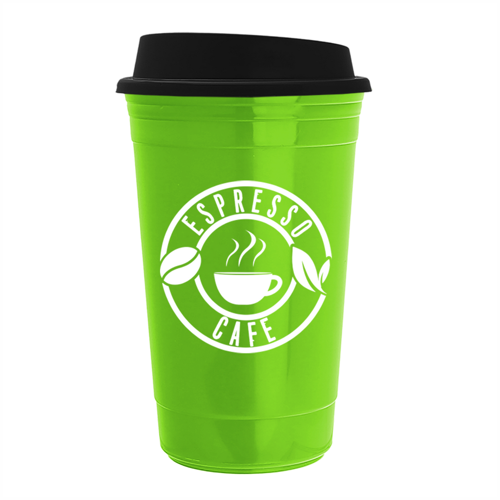 Garyline Lime Green Traveler Insulated Cup - 16 oz.