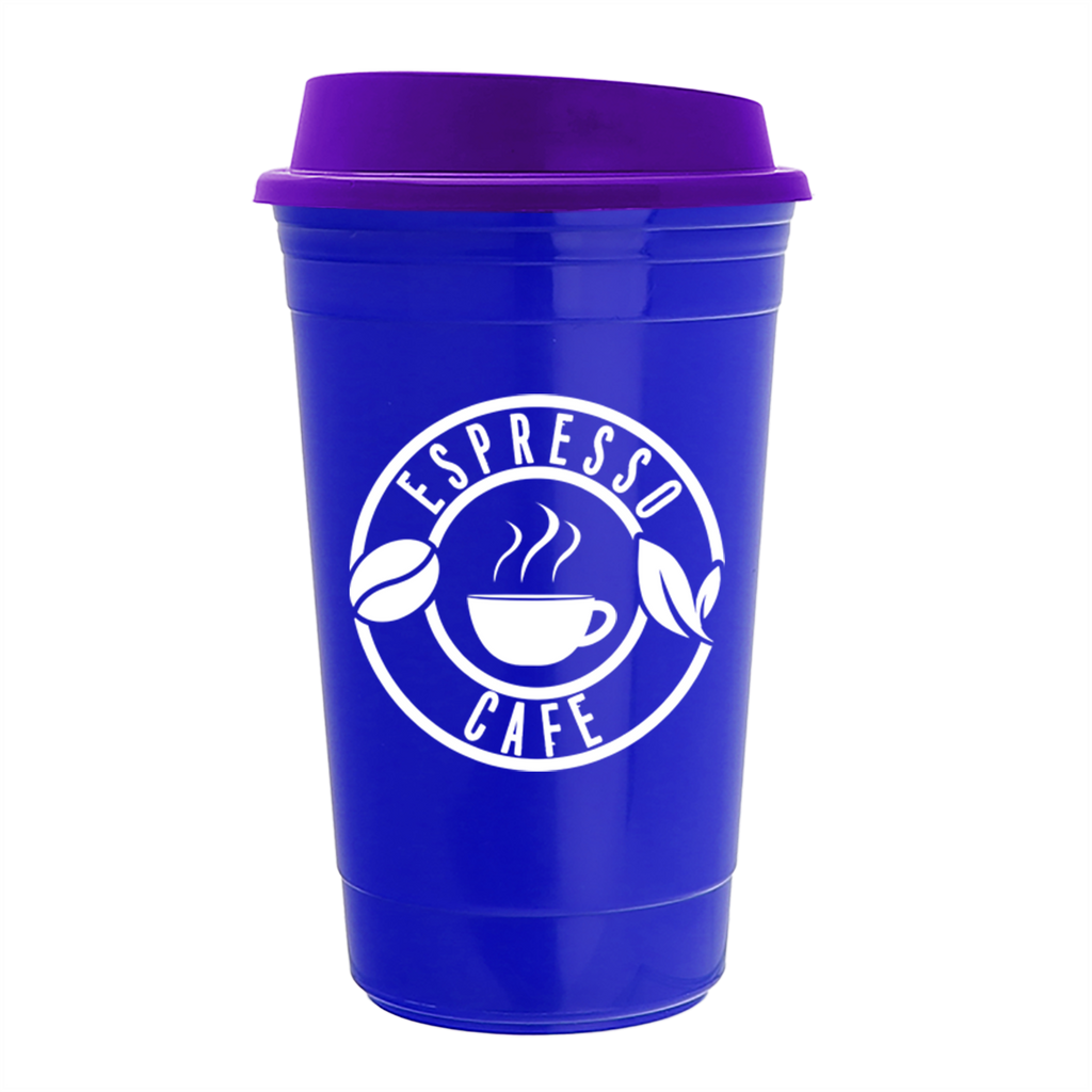 Garyline Royal Blue Traveler Insulated Cup - 16 oz.