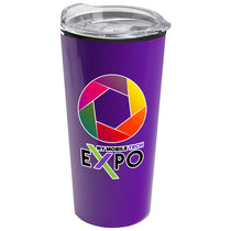 Garyline Violet Roadmaster Travel Tumbler with Clear Slider Lid - 18 oz.