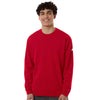 Adidas Men's Team Power Red/White Fleece Crewneck Sweatshirt