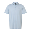 Adidas Men's White/Crystal Sky Performance Textured Polo
