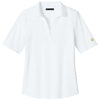 Brooks Brothers Women's White Pinpoint Pique Polo