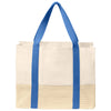 Port Authority Ultramarine Blue Straw Market Tote