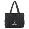 Beacon Black Quilted Puffer Nylon Tote