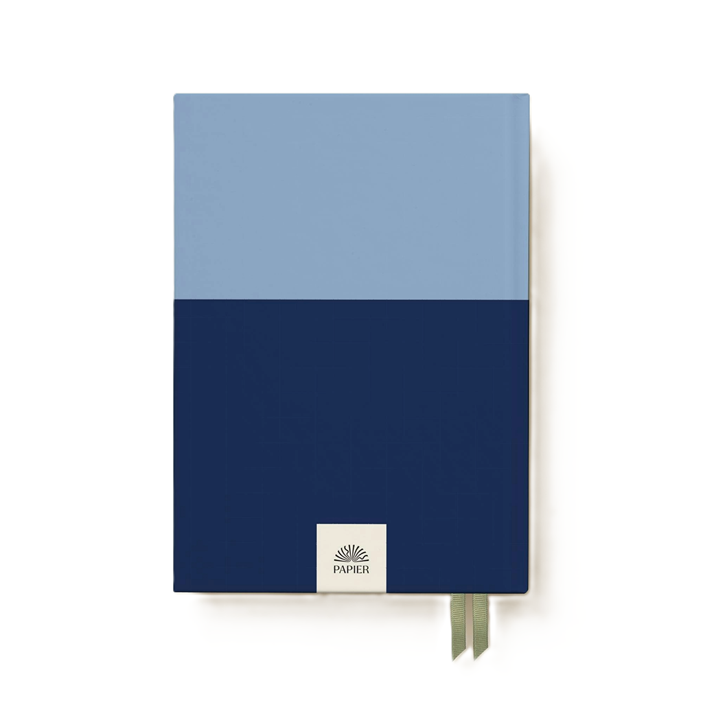 Papier Blue/Navy Colorblock Daily Planner