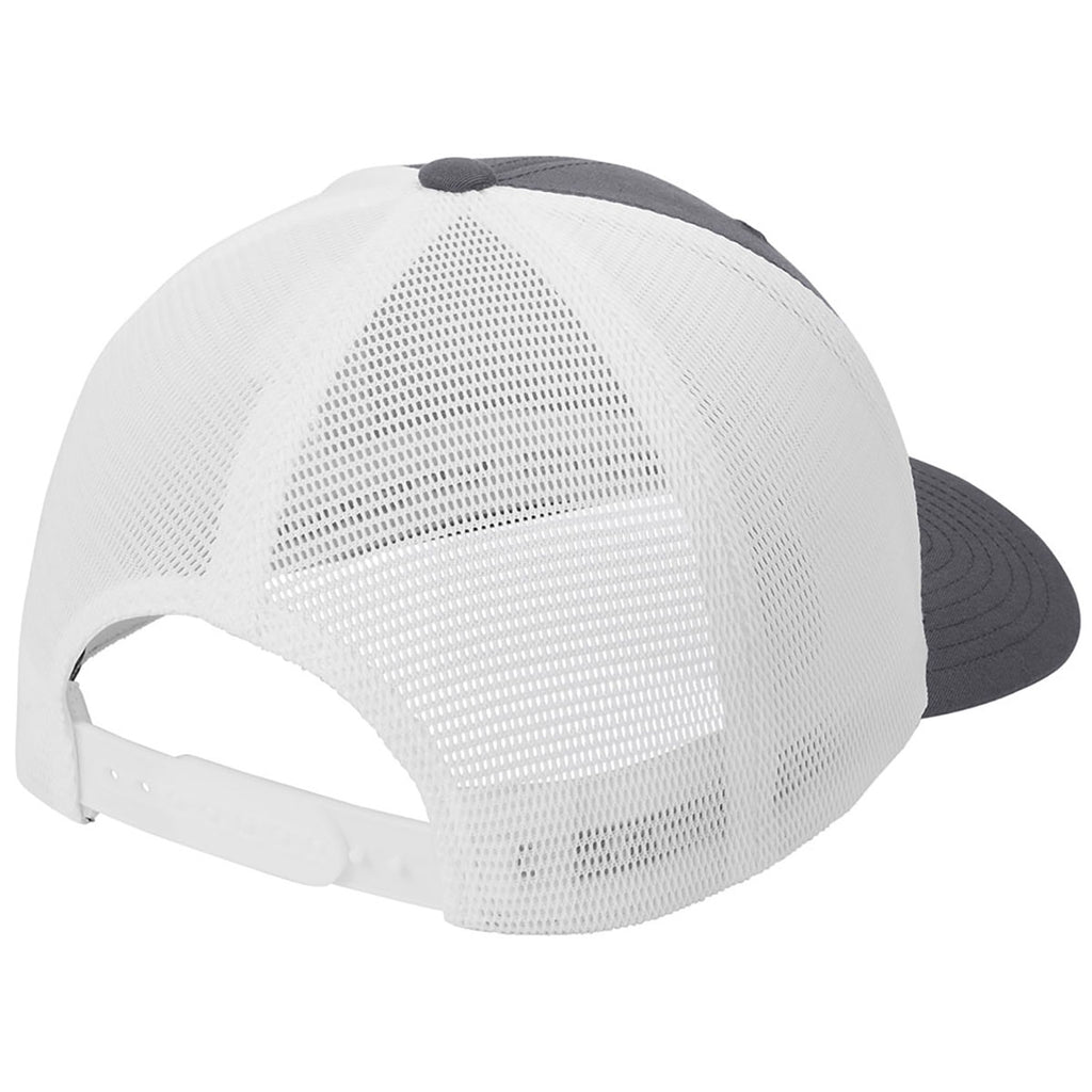 Port Authority Graphite/WhiteFlexfit 110 Mesh Cap
