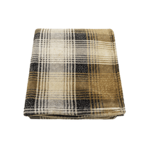 Kanata Blanket Gray/Plaid Cabin Throw