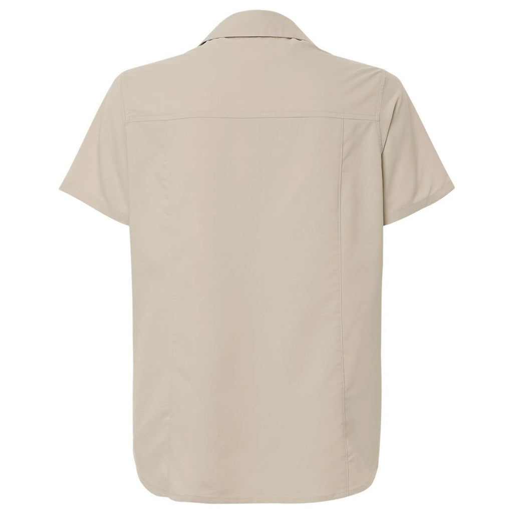 Core 365 Women's Stone UltraUVP Shoreline Short Sleeve Staff Shirt