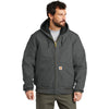 Carhartt Men's Gravel Quilted-Flannel-Lined Duck Active Jacket