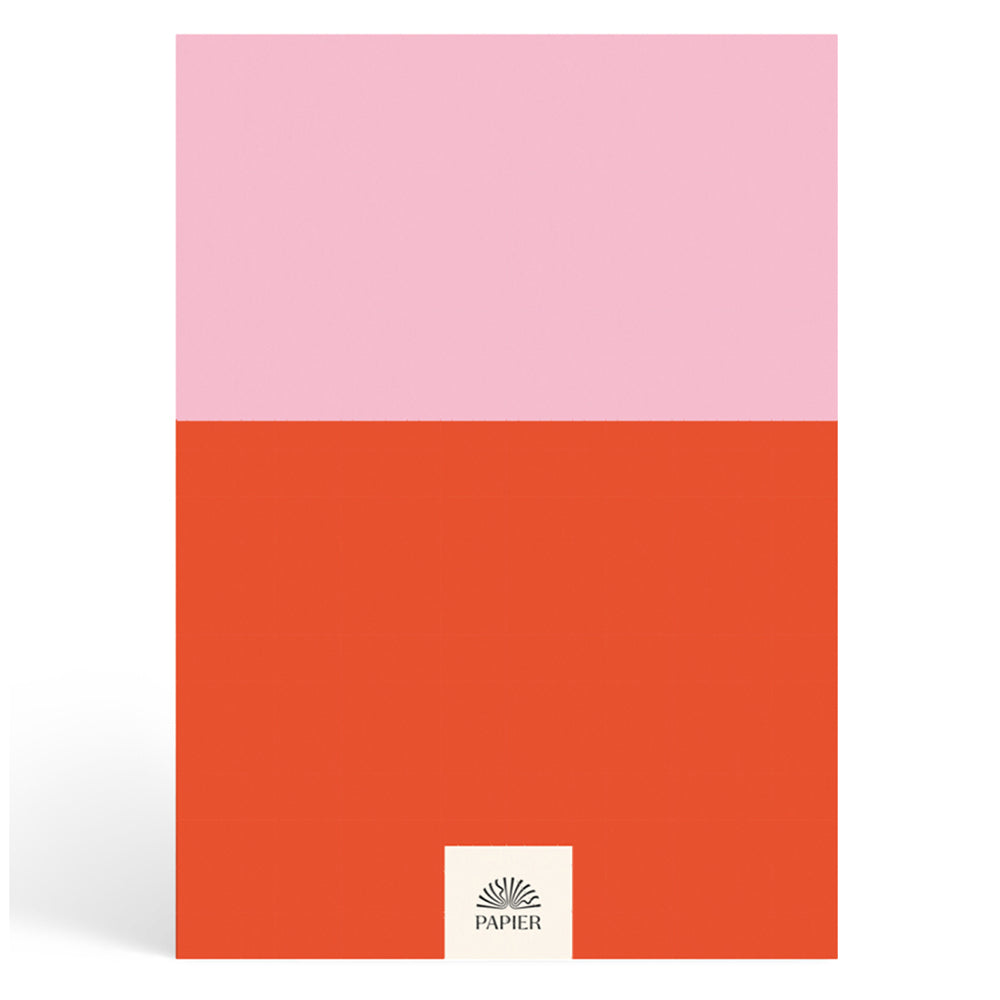 Papier Pink/Red Colorblock Wellness Journal