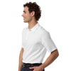 Devon & Jones Men's White Seaton Pebble Textured Polo