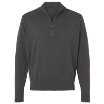 Devon & Jones Men's Graphite New Classics Quarter-Zip Sweater