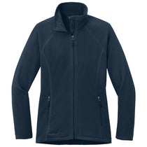 Eddie Bauer Women's Navy Full-Zip Microfleece Jacket