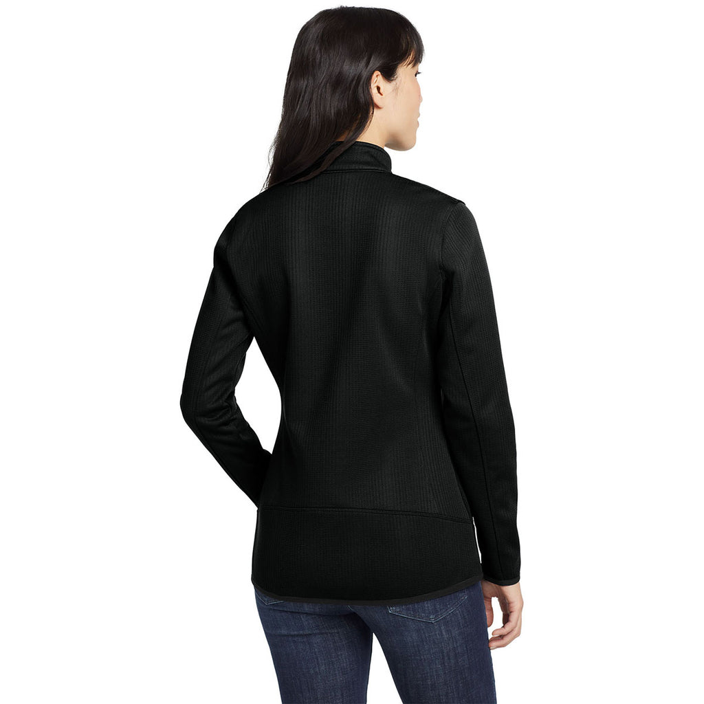 Eddie Bauer Women's Black Dash Full-Zip Fleece Jacket