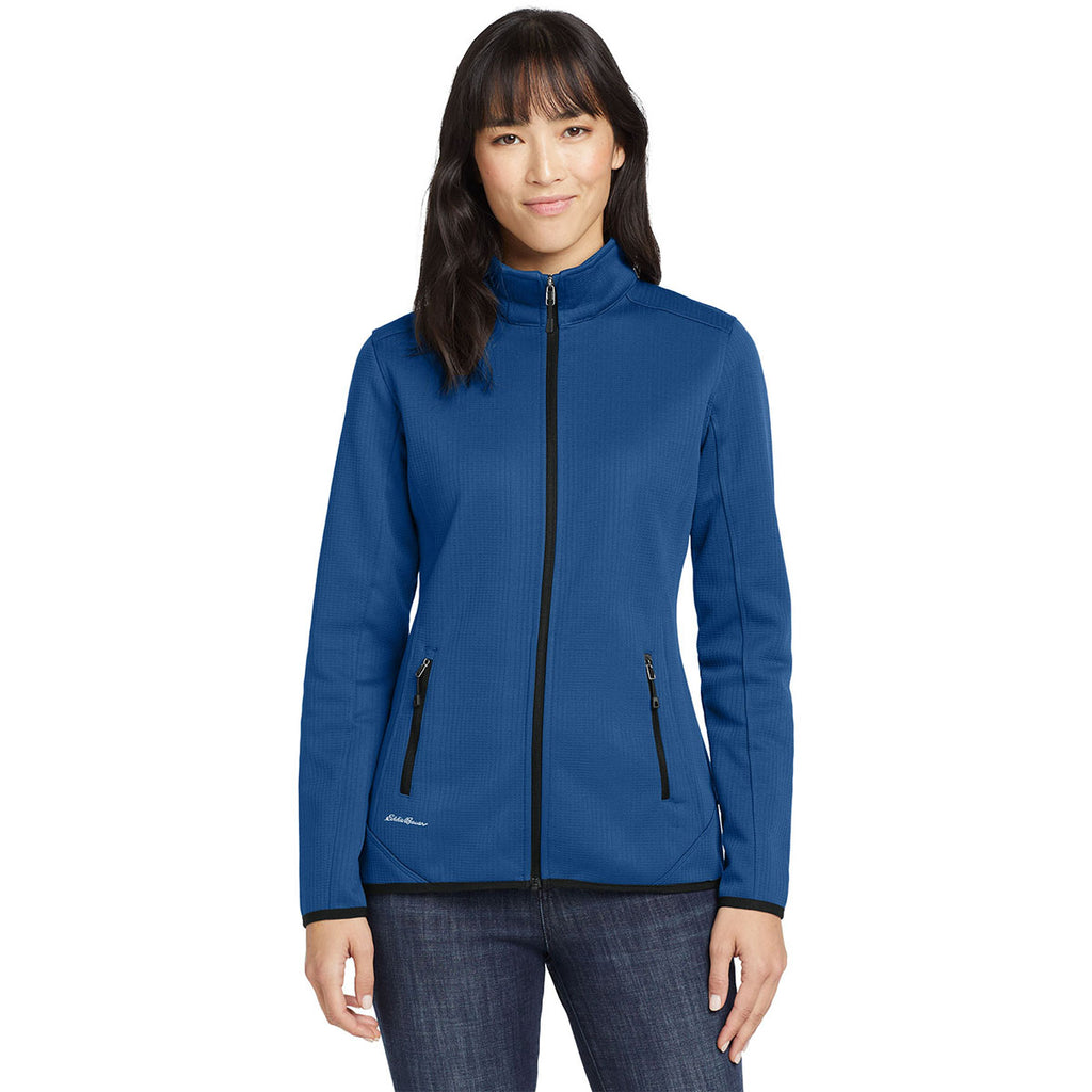 Eddie Bauer Women's Cobalt Blue Dash Full-Zip Fleece Jacket