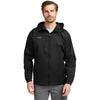 Eddie Bauer Men's Black Packable Wind Jacket