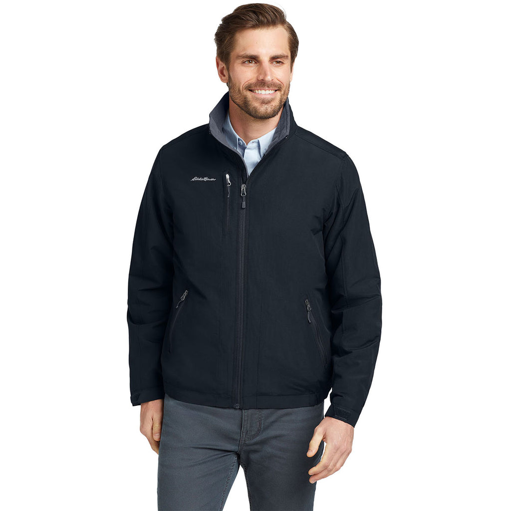 Eddie Bauer Men's Black Fleece-Lined Jacket