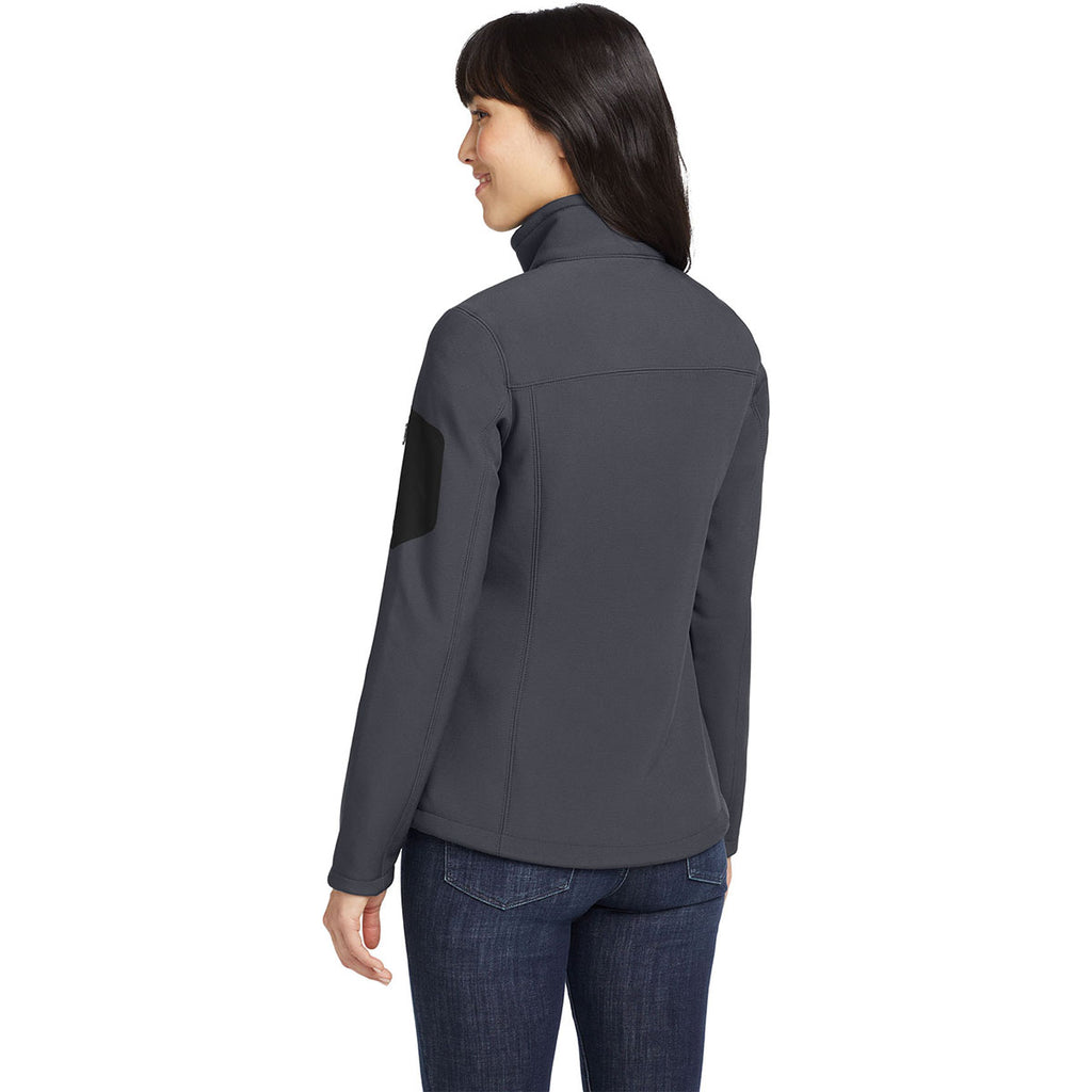 Eddie Bauer Women's Grey Steel/Black Rugged Ripstop Softshell Jacket