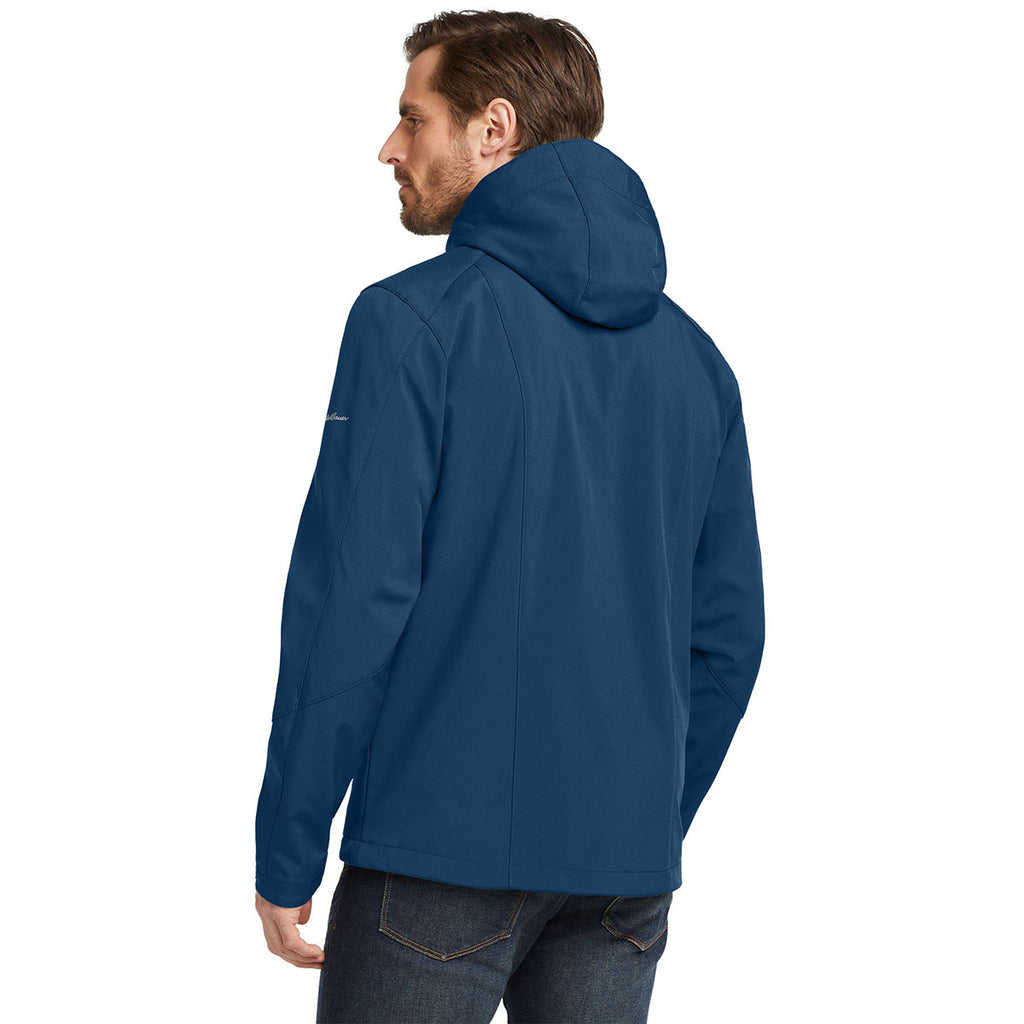 Eddie Bauer Men's Admiral Blue Hooded Softshell Parka