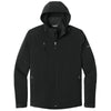 Eddie Bauer Men's Black Hooded Softshell Parka
