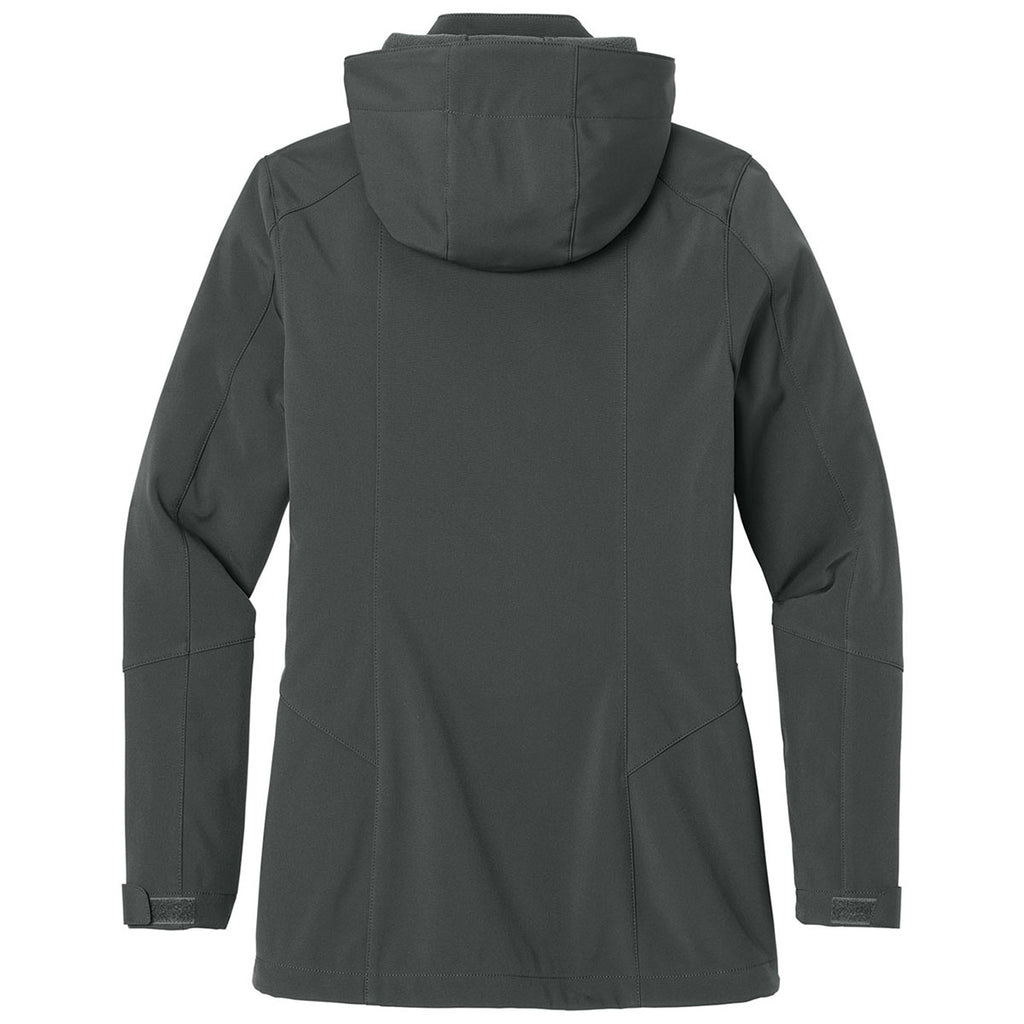 Eddie Bauer Women's Grey Steel Hooded Softshell Parka