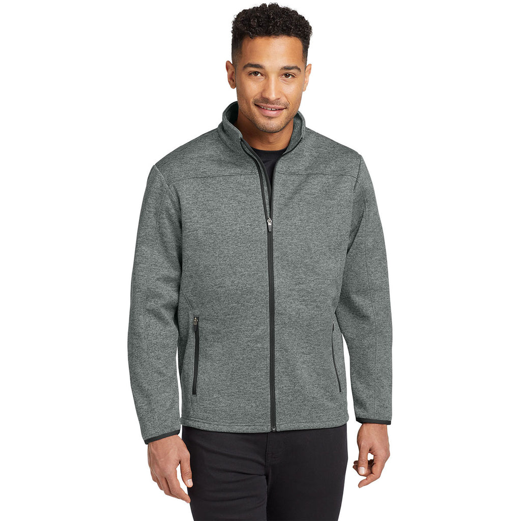 Eddie Bauer Men's Grey Heather/Grey StormRepel Soft Shell Jacket
