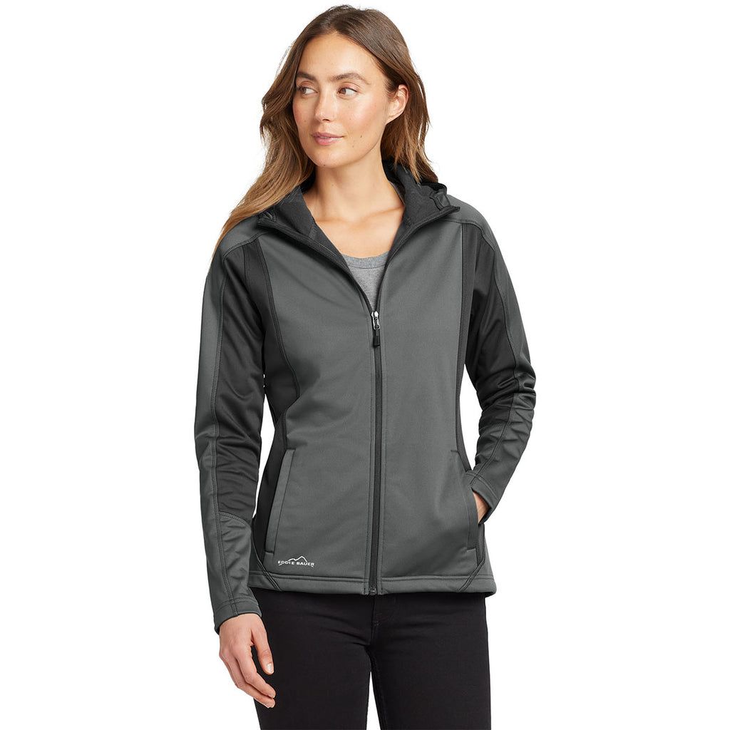 Eddie Bauer Women's Metal Grey/Grey Steel Trail Soft Shell Jacket