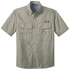Eddie Bauer Men's Driftwood Beige S/S Fishing Shirt