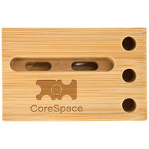 Logomark Natural Allegra Bamboo Phone Stand & Amplifier