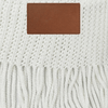 Logomark Cream Luxura RPET Throw Blanket