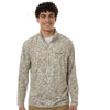 HUK Men's Sand Airweight KC Printed Quarter-Zip Pullover