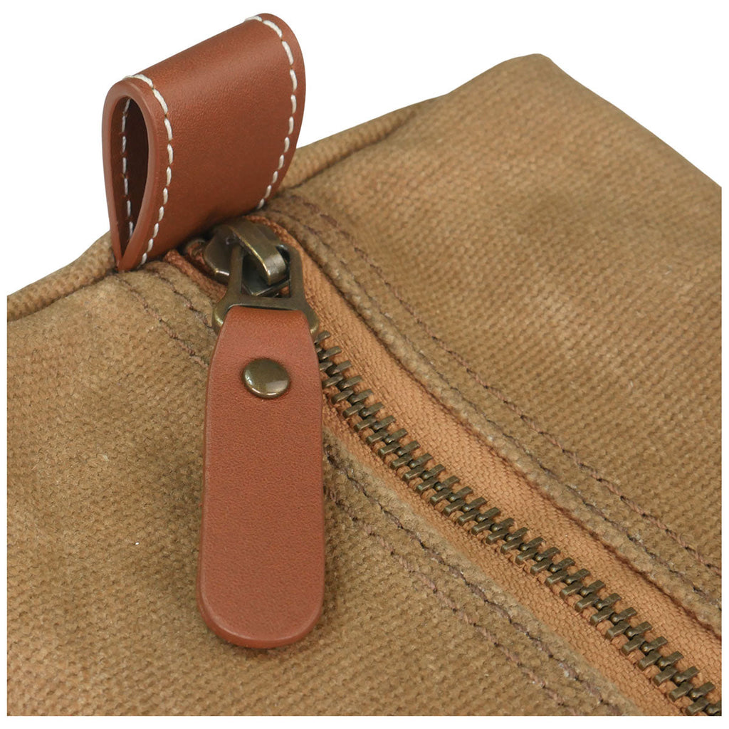 Heritage Gear Tan/Tan Waxed Canvas Dopp Kit