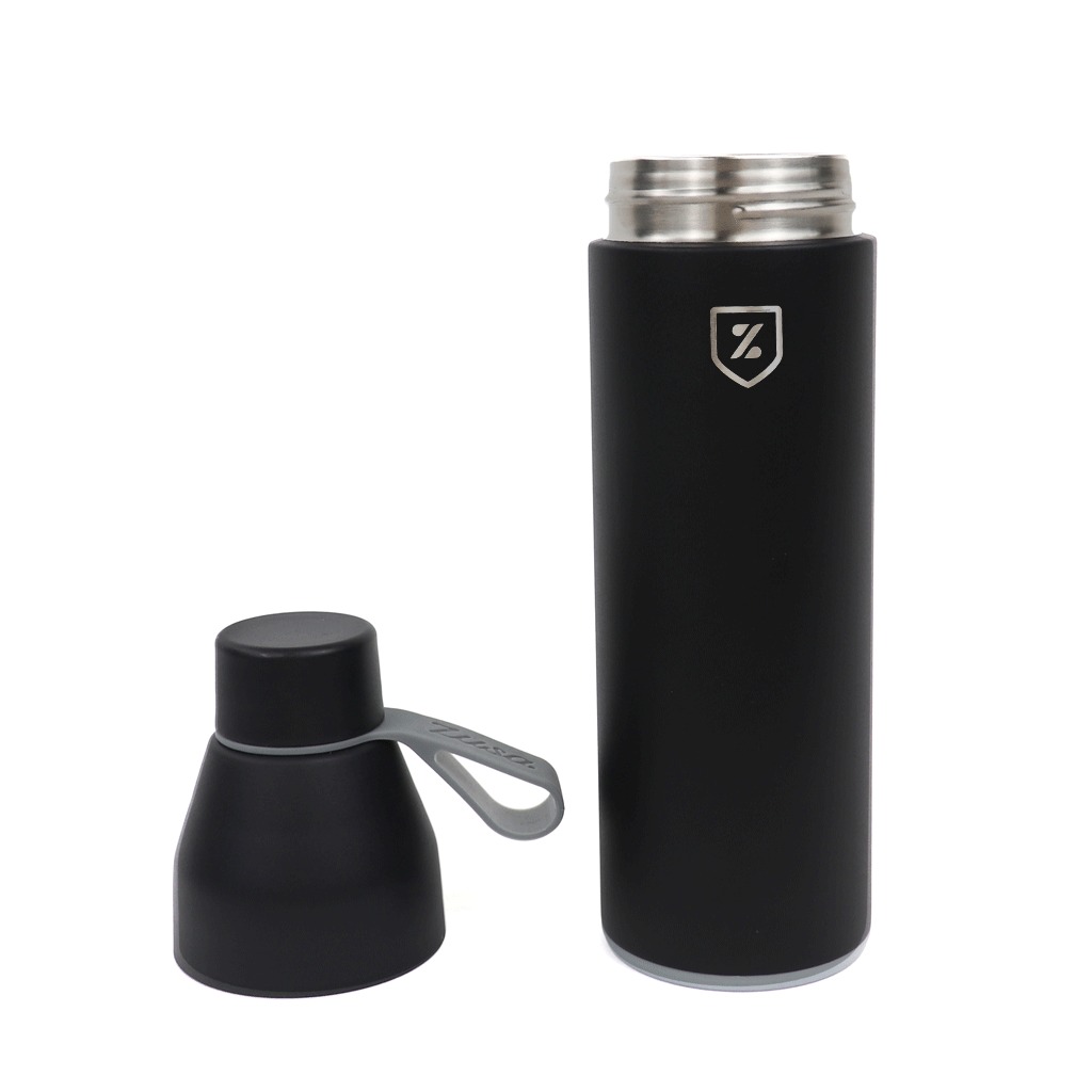 48-Hour Zusa Black Sidekick Water Bottle 20 oz