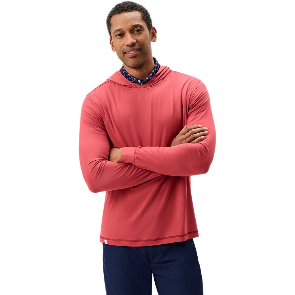 Johnnie-O Men's Racing Red Talon Featherweight Performance Hoodie