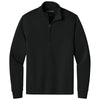 Port Authority Men's Deep Black Wearever Signature Double Pique 1/4-Zip