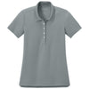 Port Authority Women's Light Sterling Grey Dry Zone Stain-Release Grid Polo