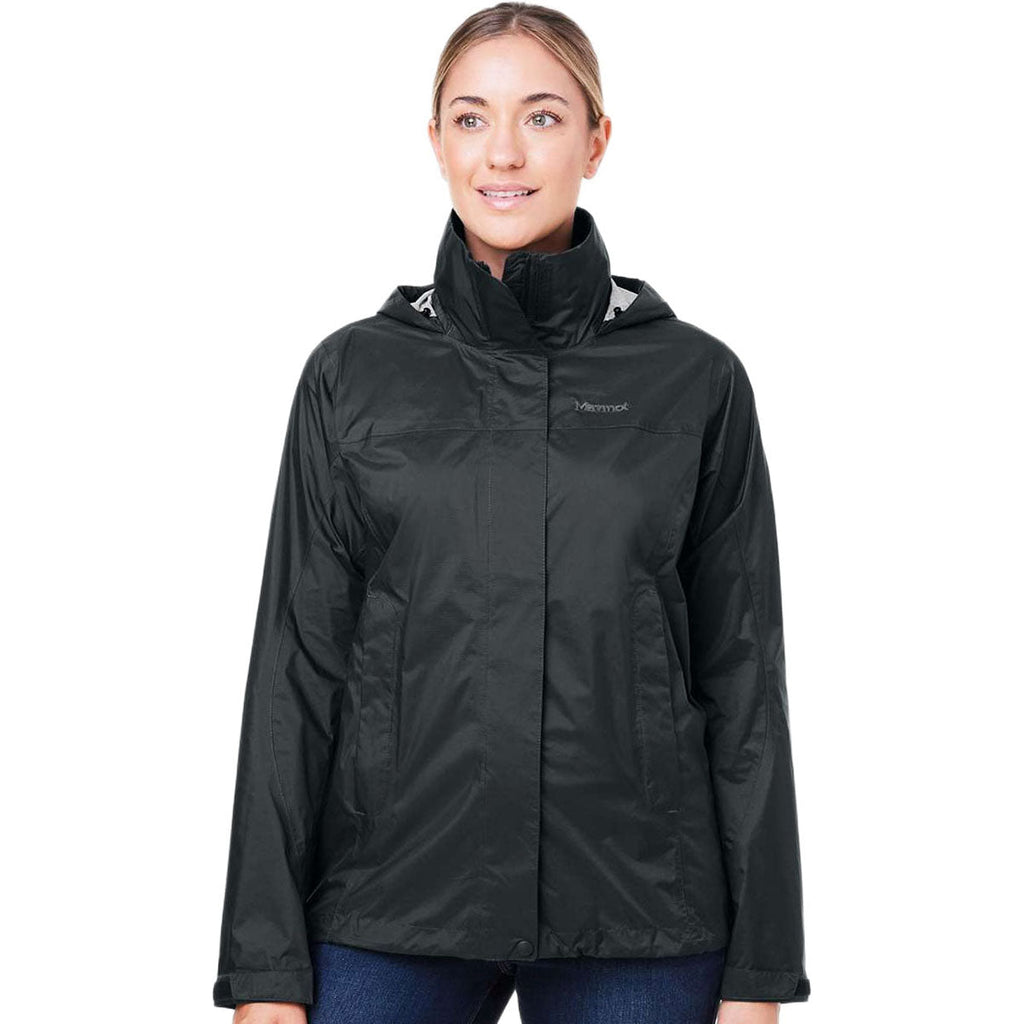 Marmot Women's Black PreCip Eco Packable Rain Jacket