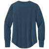 Mercer+Mettle Women's Insignia Blue Stretch Jersey Long Sleeve Blouson Top